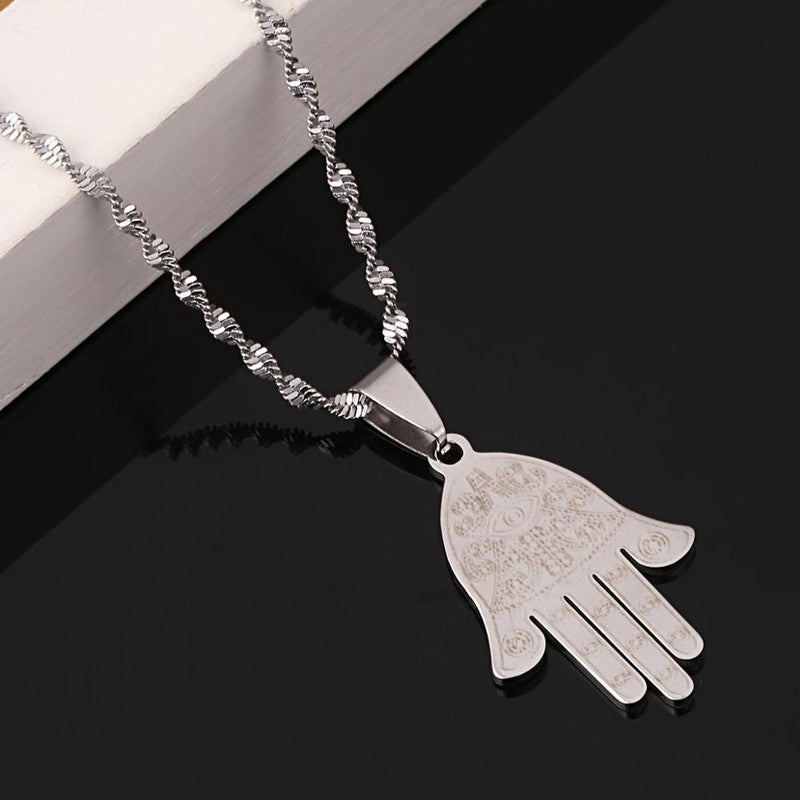 Colar Amuleto Mão de Hamsá