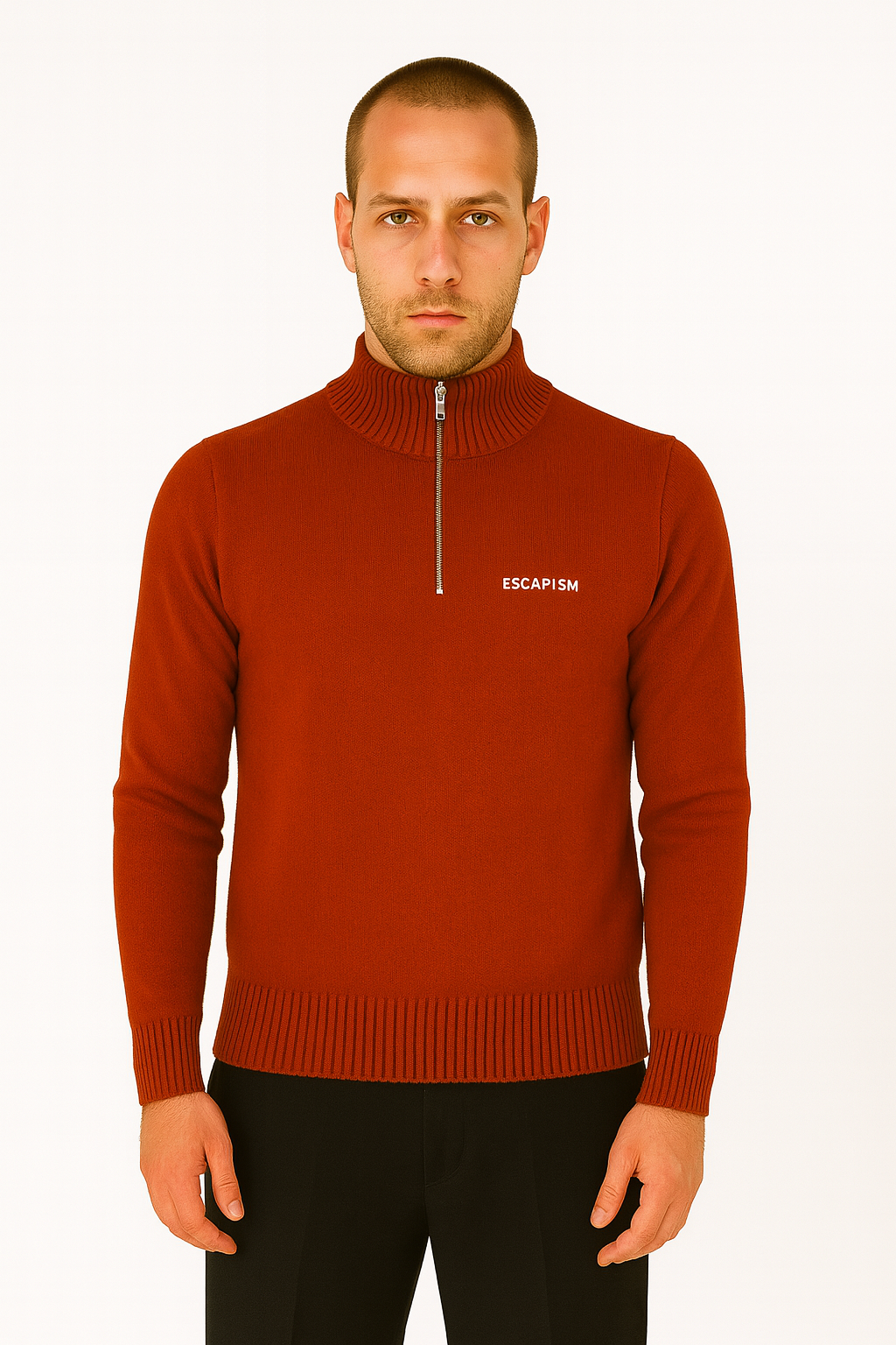 HALF ZIP POLO - ESCAPISM