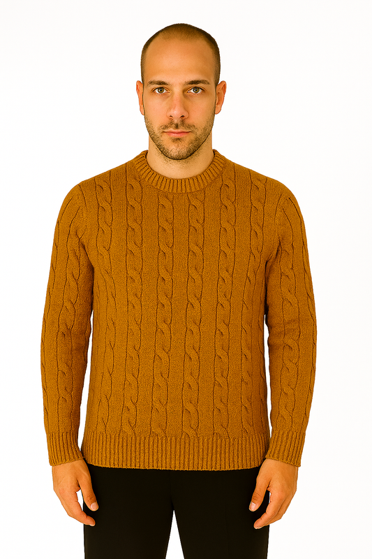 CREWNECK CABLE KNIT - ESCAPISM