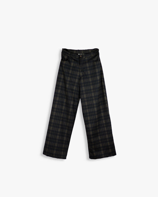 Calças Vichy com Vivo | Mel Adulto