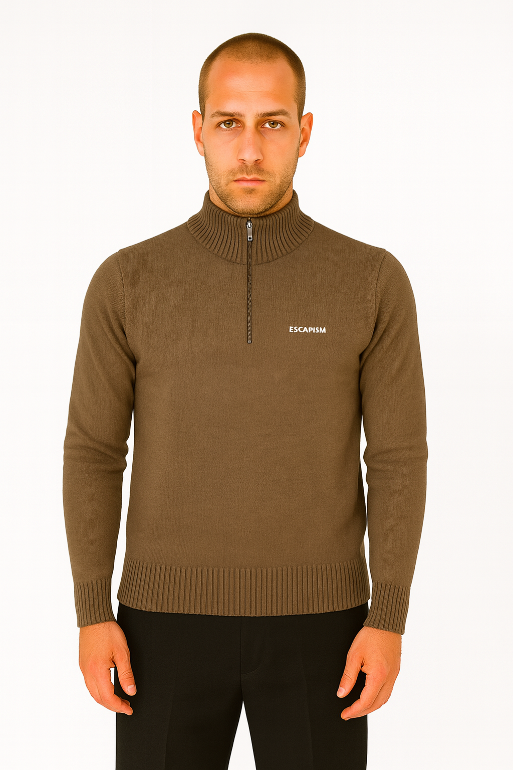 HALF ZIP POLO - ESCAPISM