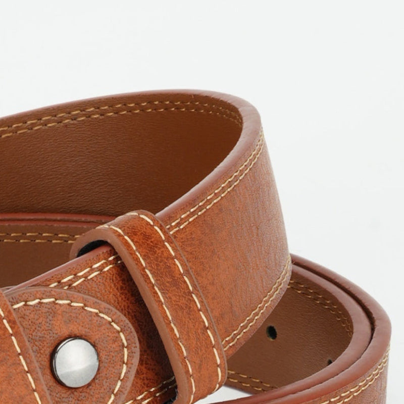 Cinto Retrô em Pele Genuína para Homem