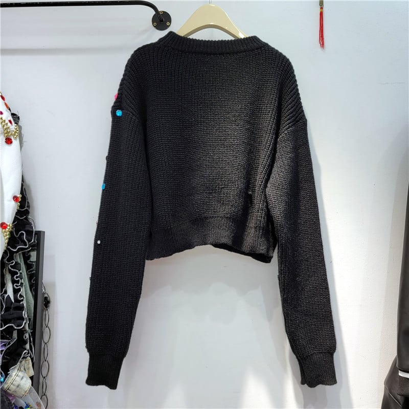 French Diamond Sweater for Women - Autumn & Winter