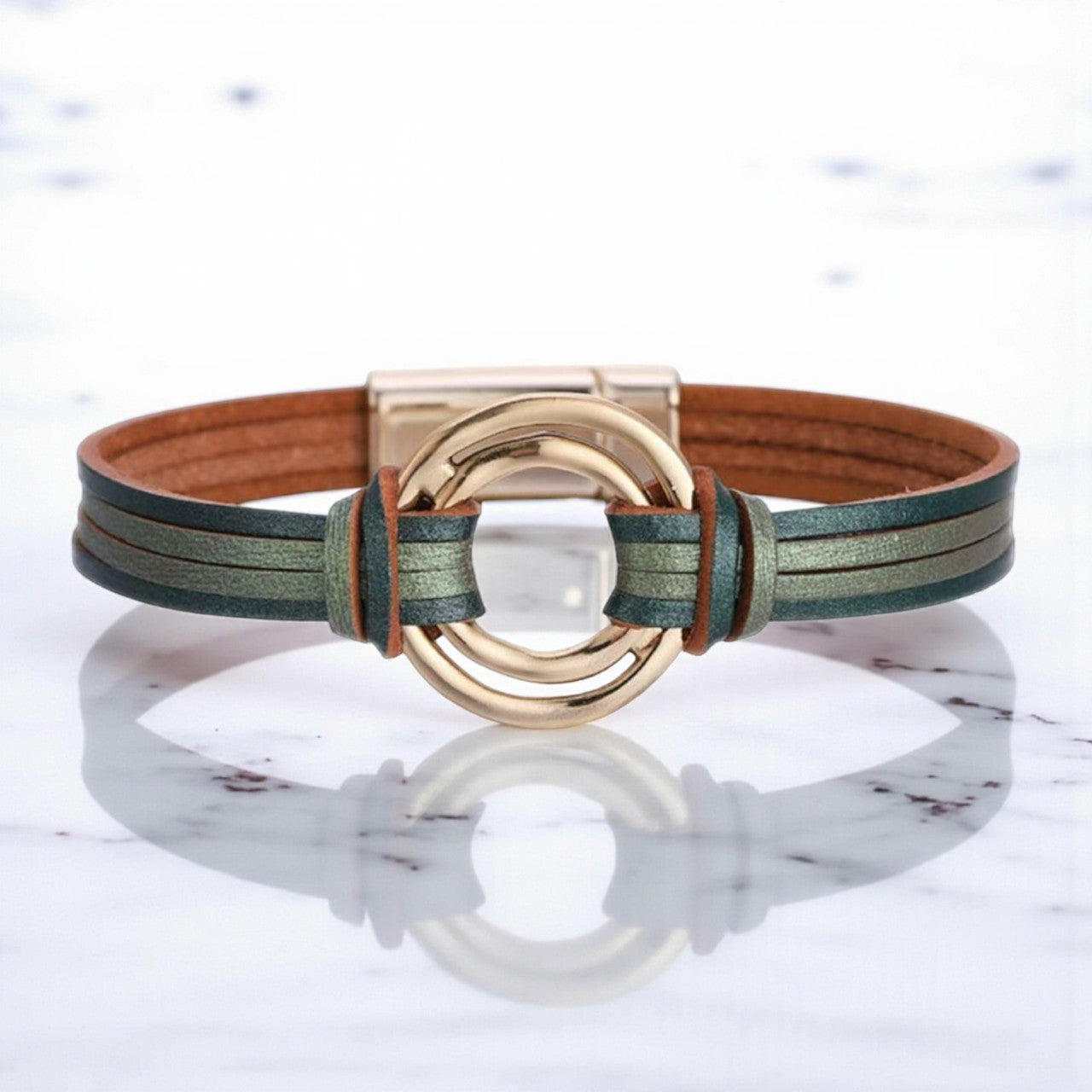 Pulseira Fashion de Couro