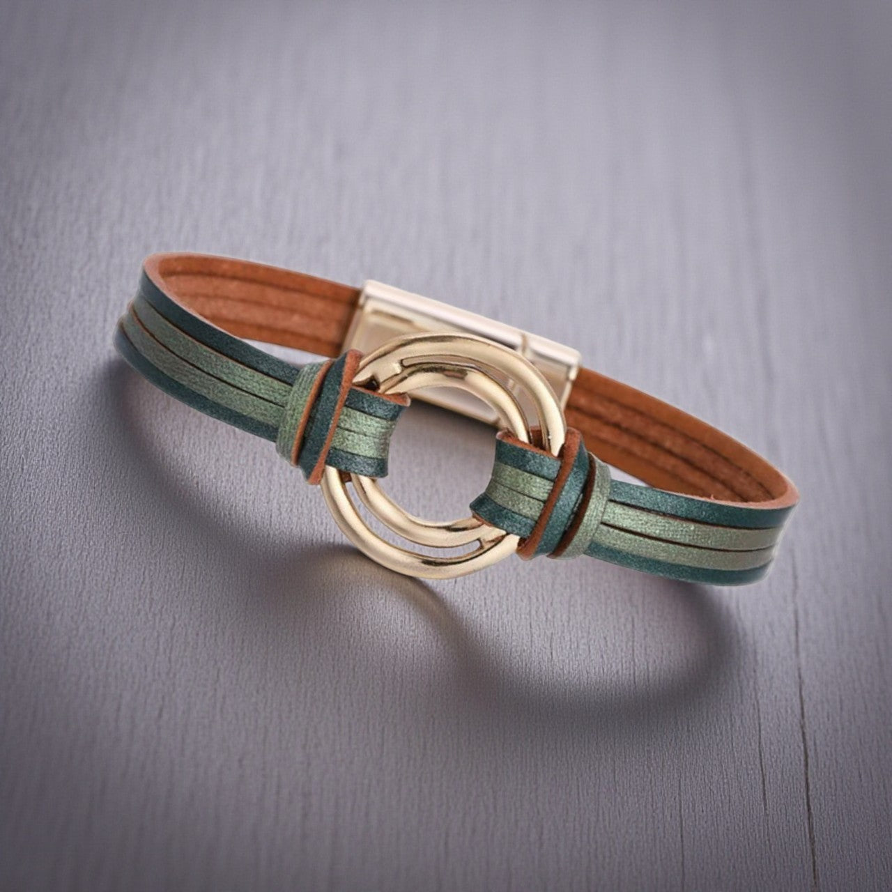 Pulseira Fashion de Couro