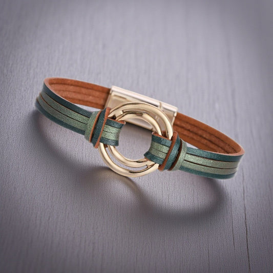 Pulseira Fashion de Couro