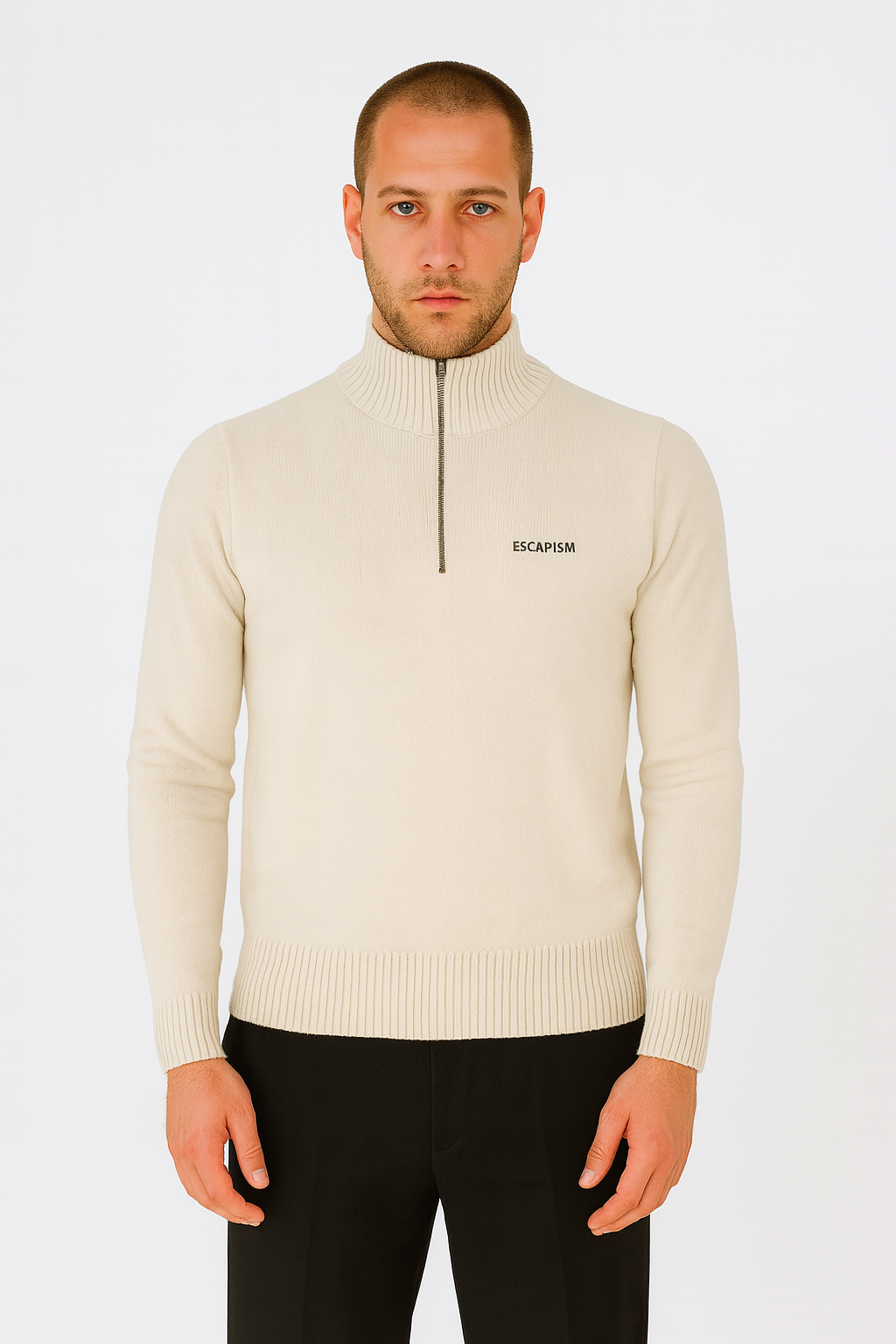 HALF ZIP POLO - ESCAPISM