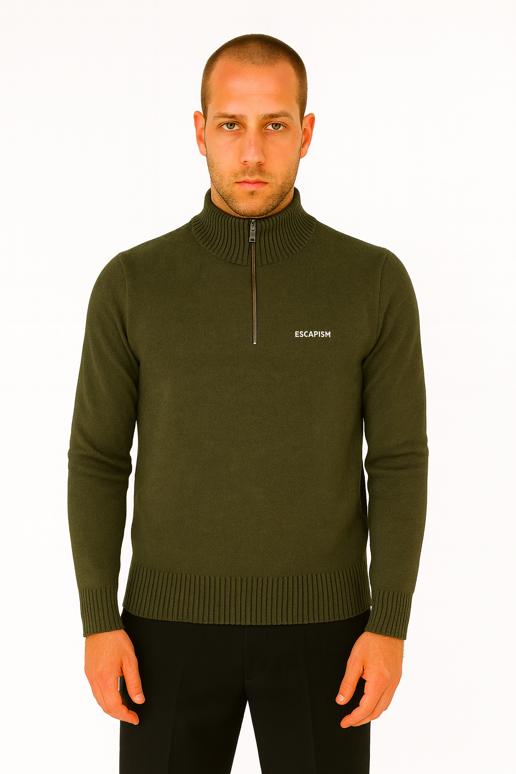 HALF ZIP POLO - ESCAPISM