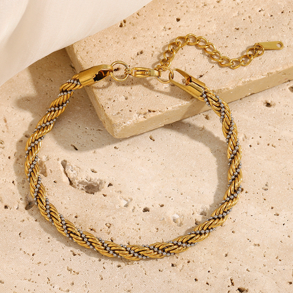 Pulseira Retro em Aço Inoxidável