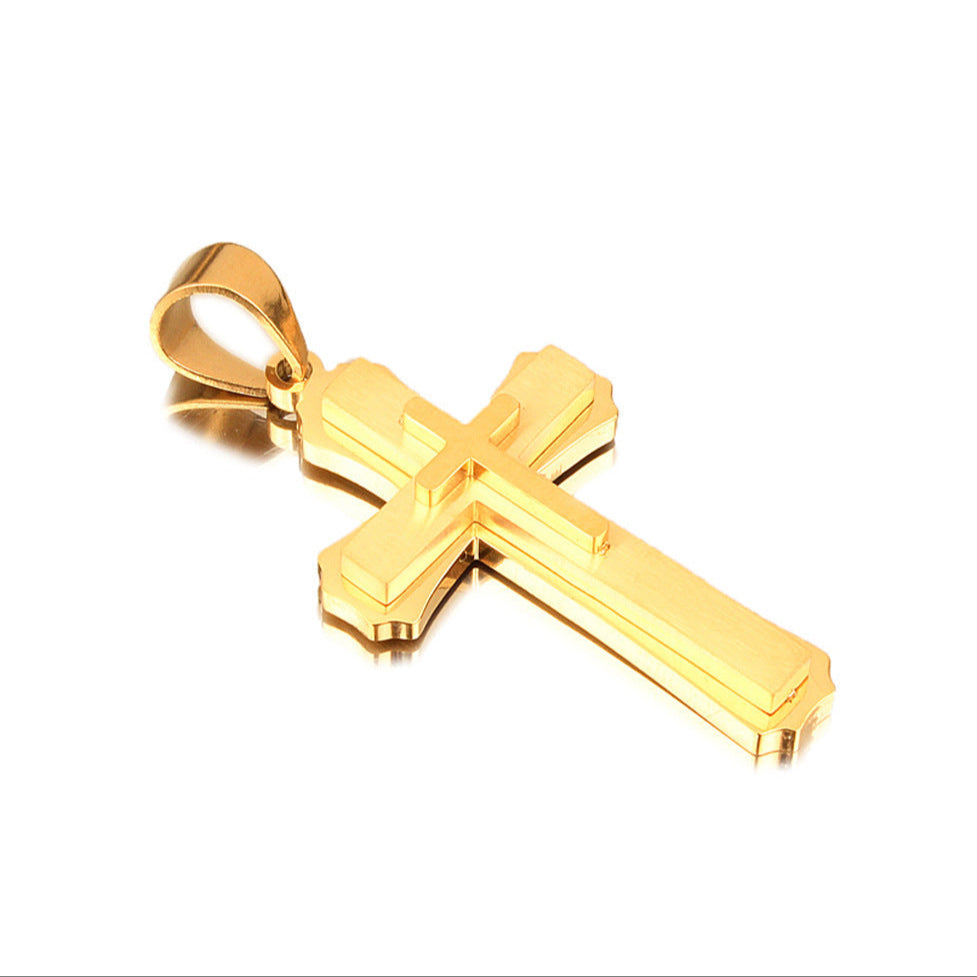 Colar Cruz em Aço Inoxidável