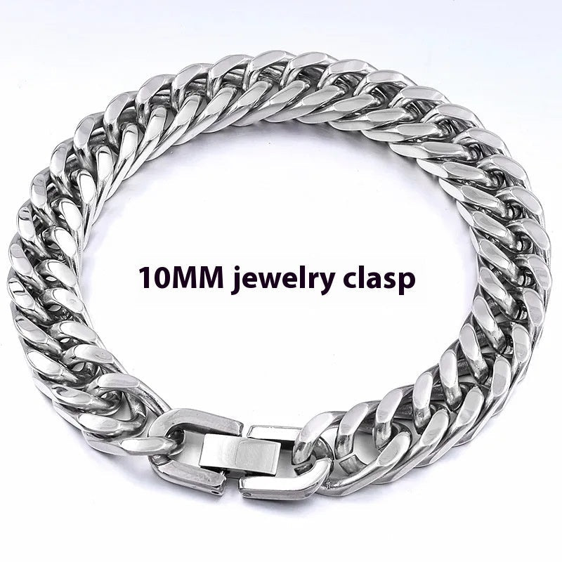 Pulseira de Corrente em Aço Titânio