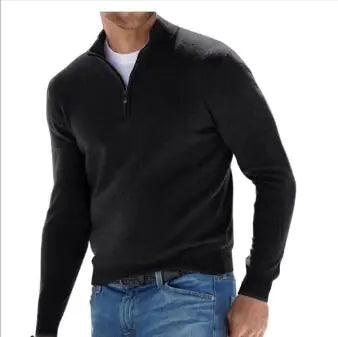 Basics Men's Cashmere Zip Sweater