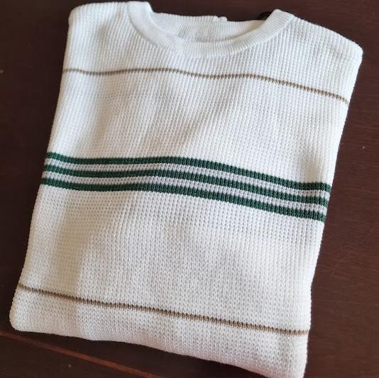 Camisola de Malha riscas Masculina Elegante