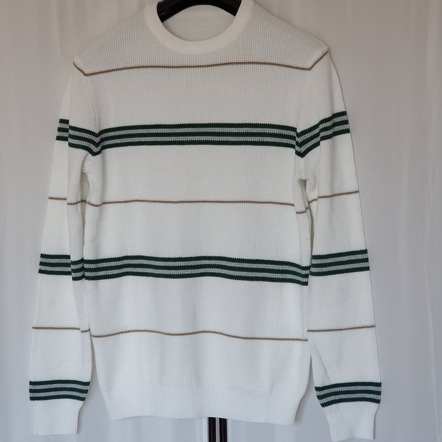 Camisola de Malha riscas Masculina Elegante