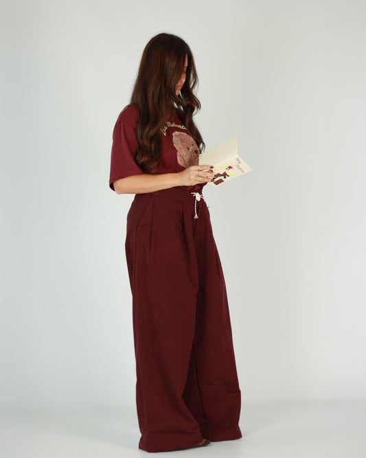 Calças Vinho Fazenda | Sweetie Adulto