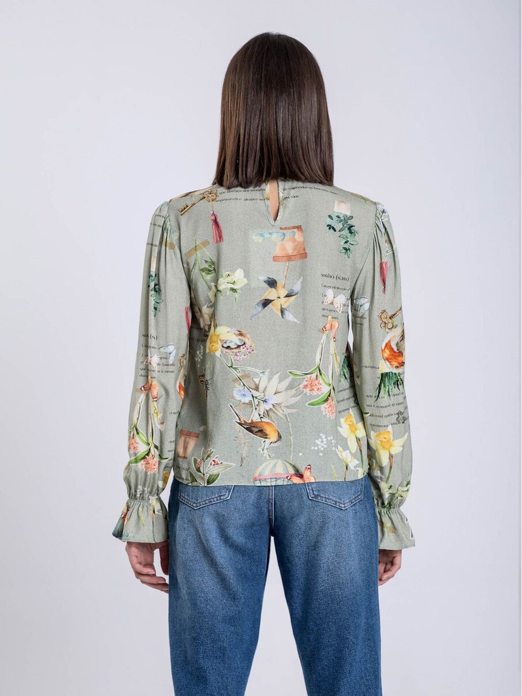 Blusa Manga Longa Estampada