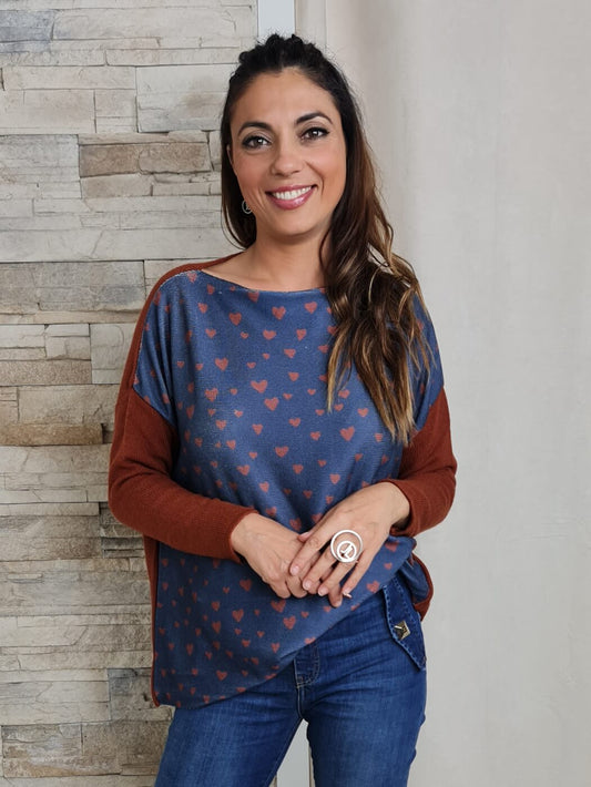 CAMISOLA CORAÇÕES RUGA 1682