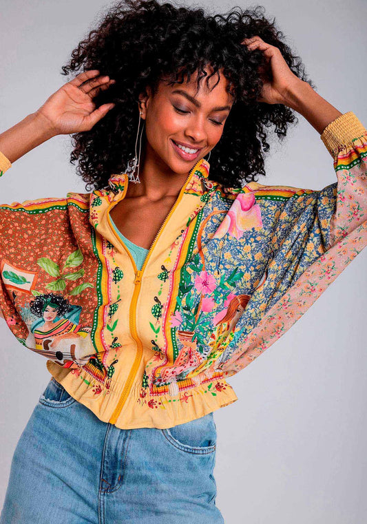 CASACO OVERSIZED ESTAMPADO