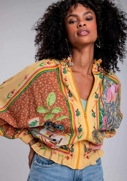 CASACO OVERSIZED ESTAMPADO