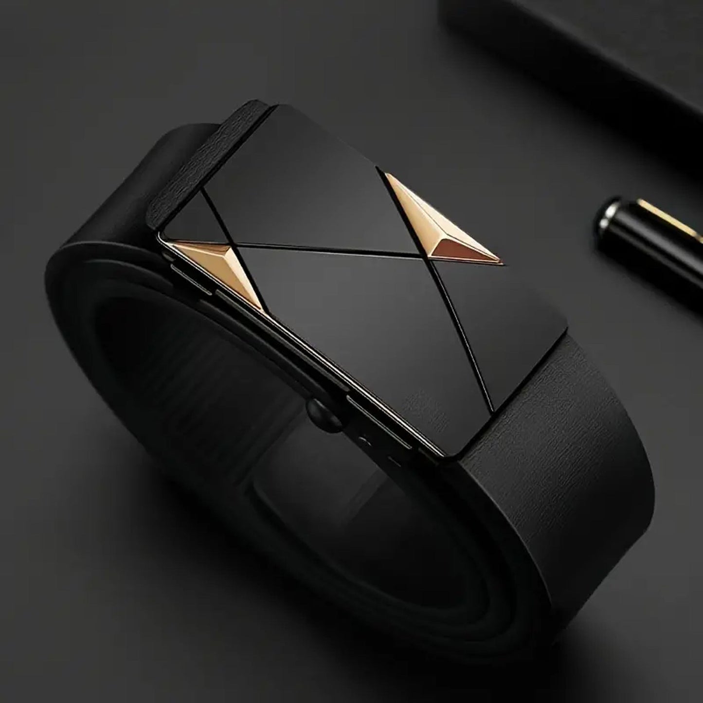 Cinto Casual com Fivela Automática para Homem