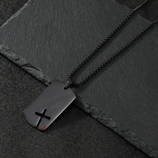 Colar Cruz em Aço Inoxidável