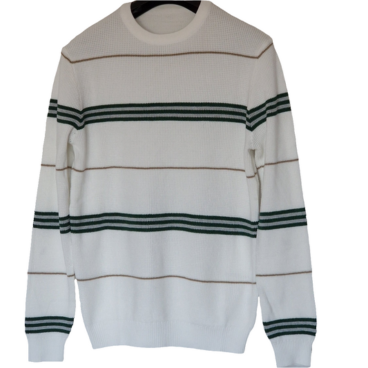 Camisola de Malha riscas Masculina Elegante