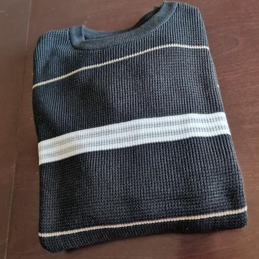 Camisola de Malha riscas Masculina Elegante