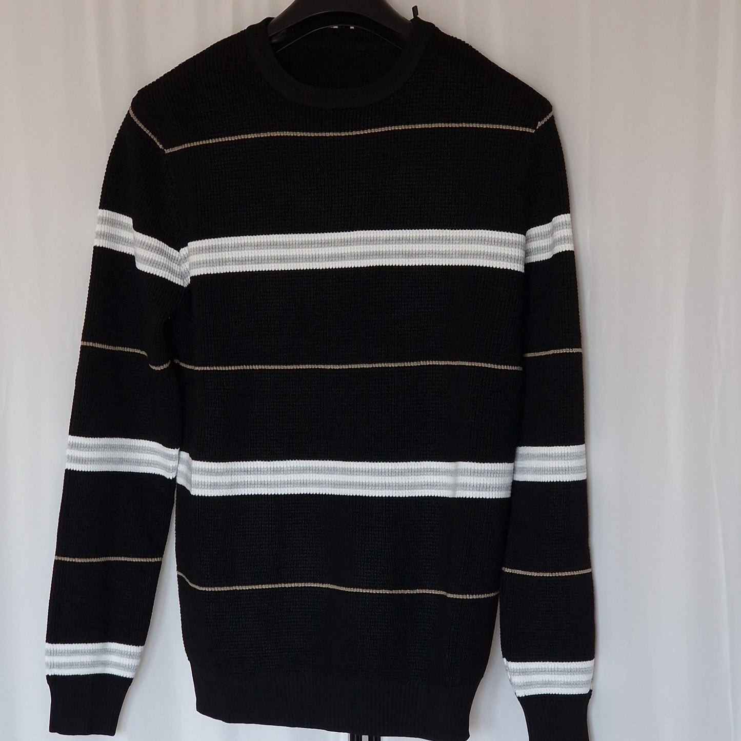 Camisola de Malha riscas Masculina Elegante