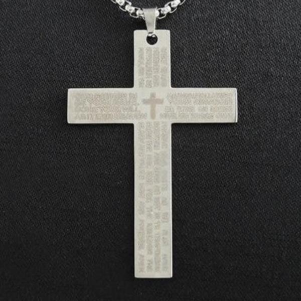 Colar Cruz em Aço Inoxidável 316L