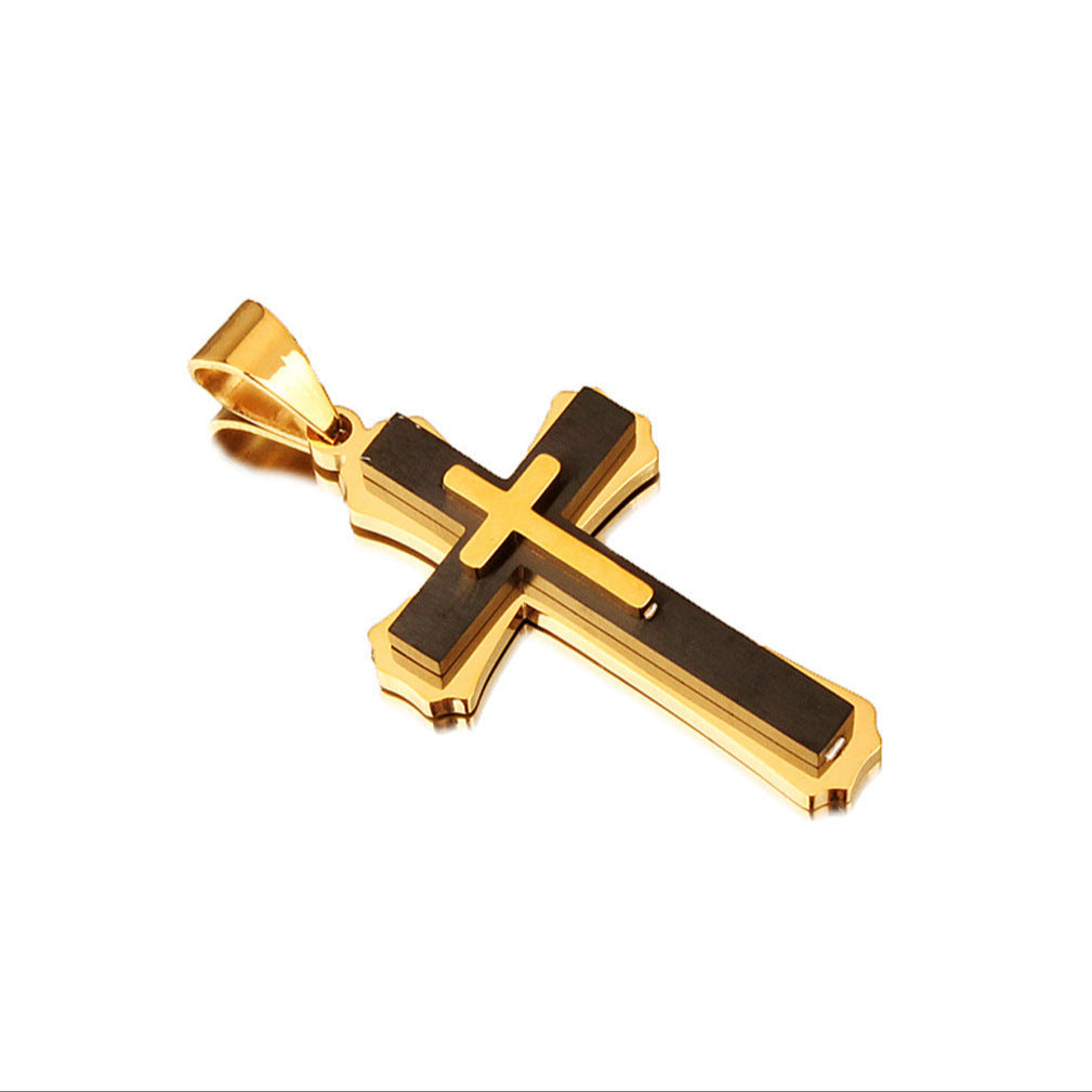 Colar Cruz em Aço Inoxidável