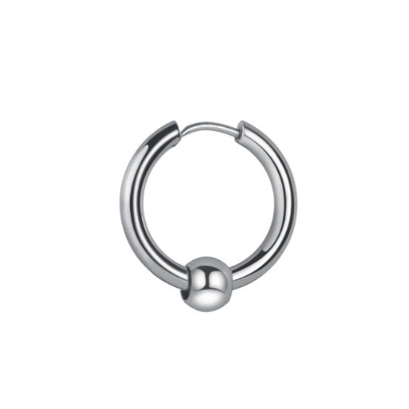 Brincos Argola Minimalistas em Aço Inoxidável