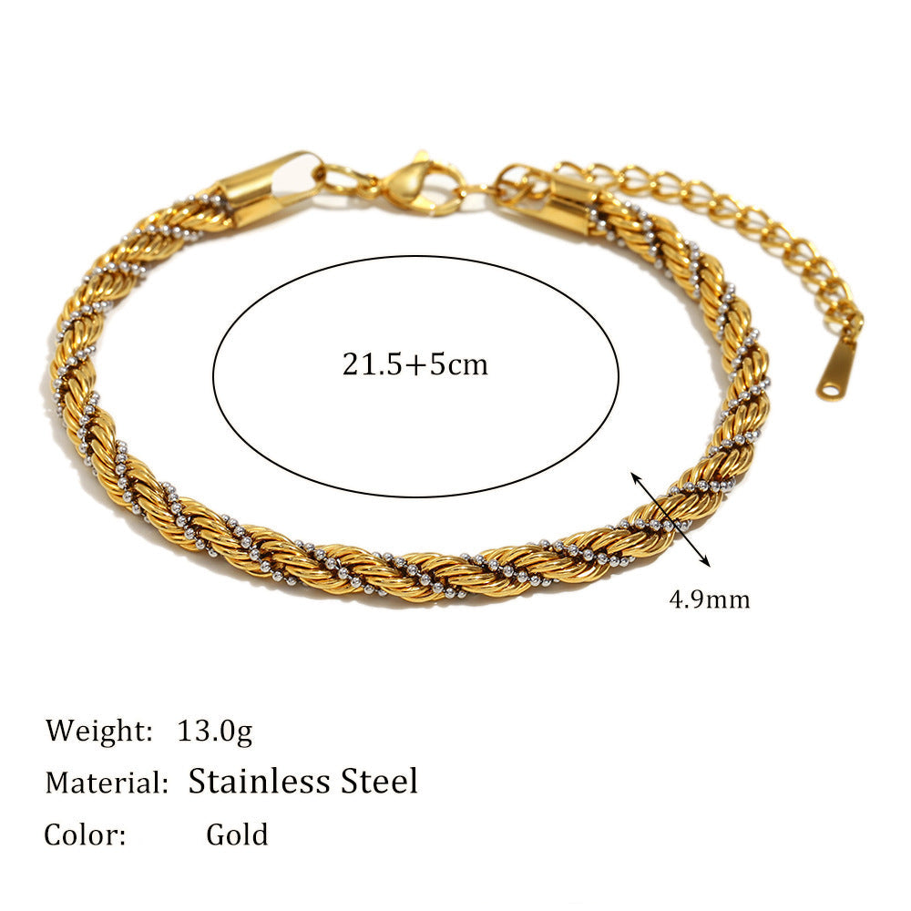 Pulseira Retro em Aço Inoxidável