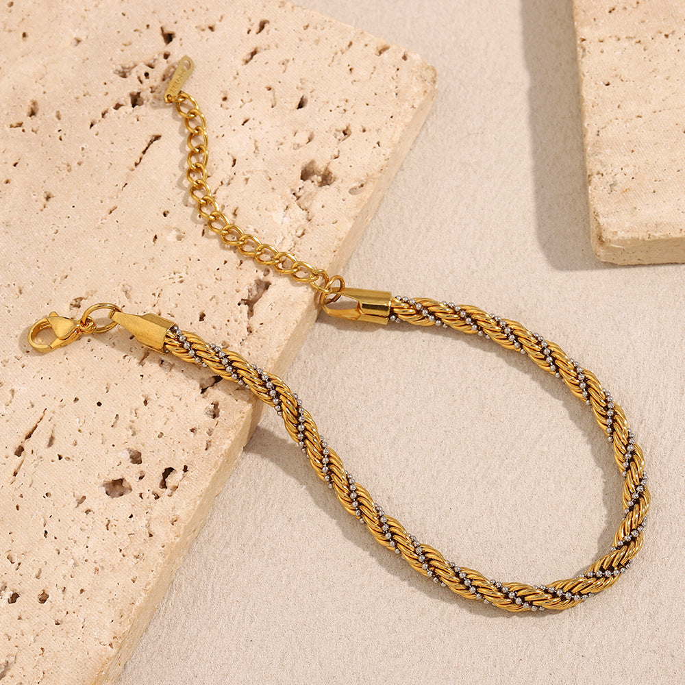 Pulseira Retro em Aço Inoxidável