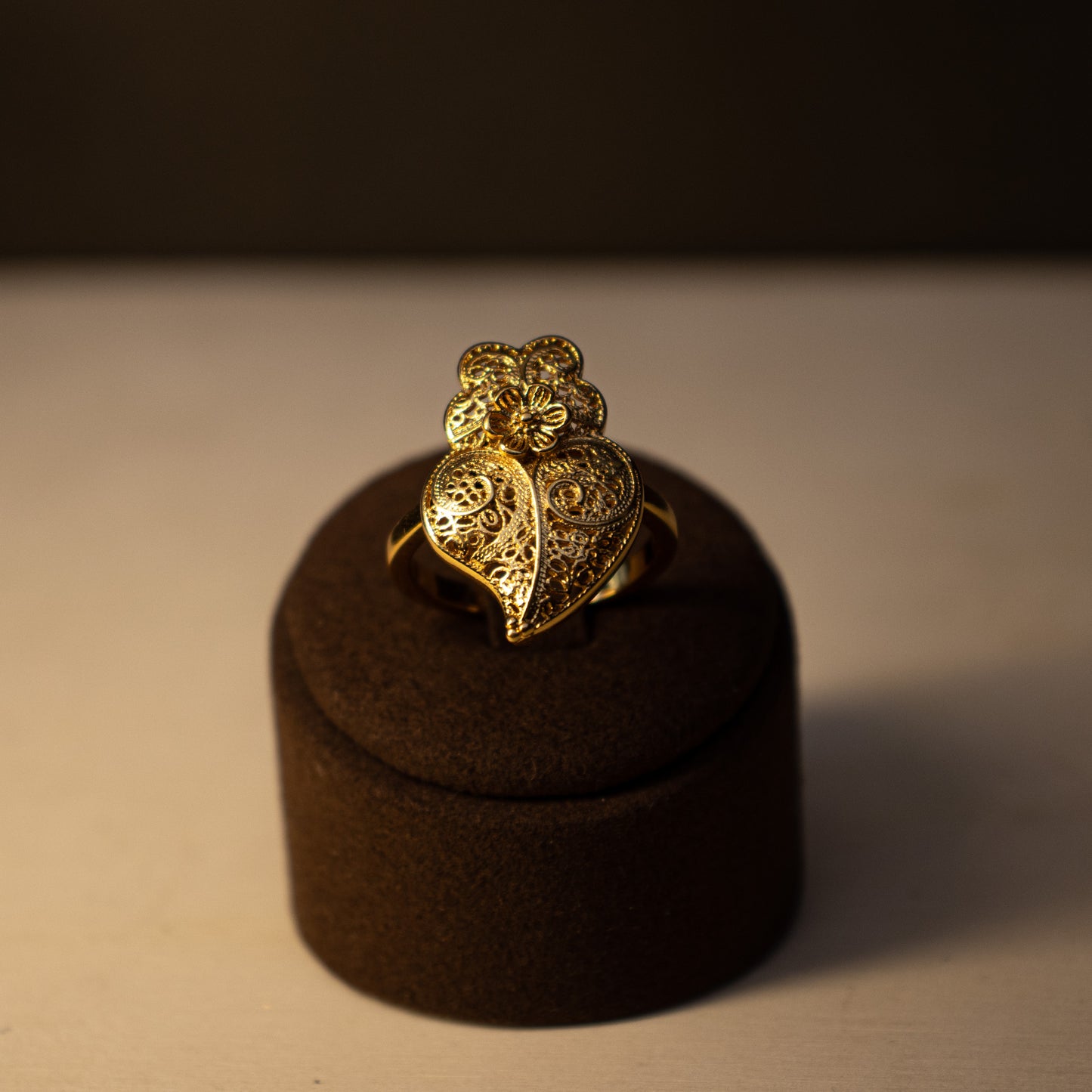 Anéis Encantos de Portugal - Coração Viana Inspiração Azulejos Portugueses