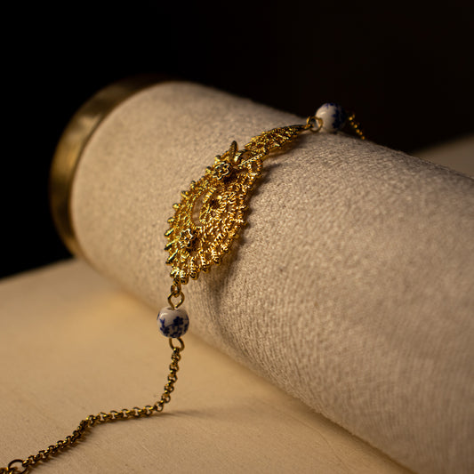 Pulseiras Encantos de Portugal - Rainha Inspiração Azulejos Portugueses