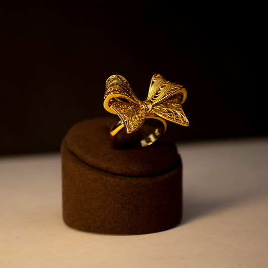 Anéis Encantos de Portugal - Laço Inspiração Azulejos Portugueses