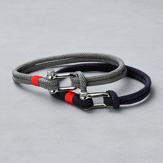 Pulseira Náutica com Fivela Desportiva em Aço Inoxidável