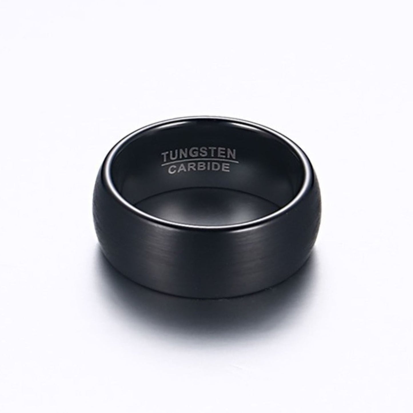 Anel em Aço de Tungsténio Escovado