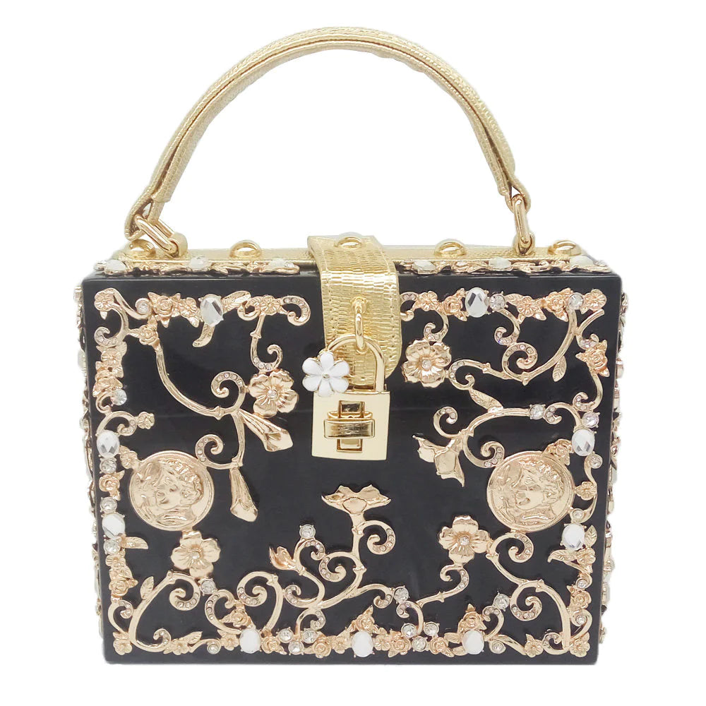 Elegant Pearl & Gold Evening Clutches – Wedding & Party Handbags