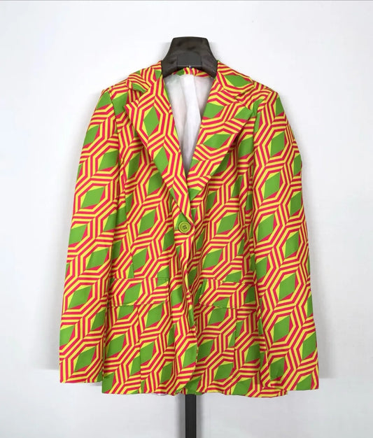 Blazer geometrico