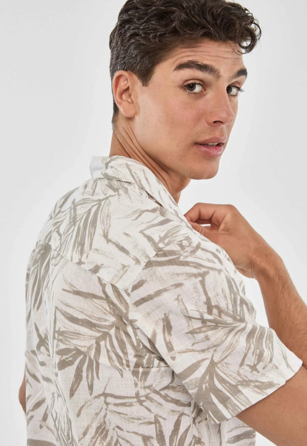 Camisa Estampado Bege