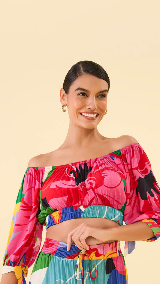 Blusa Estampado Aquarela