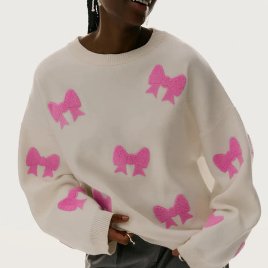 Embroidered Oversized Love Sweater