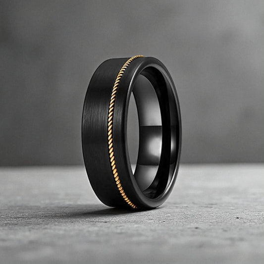 Anel em Aço de Tungsténio