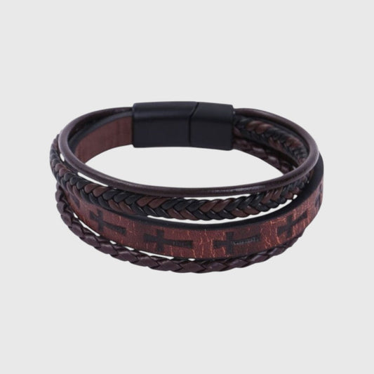 Pulseira Retro de Couro