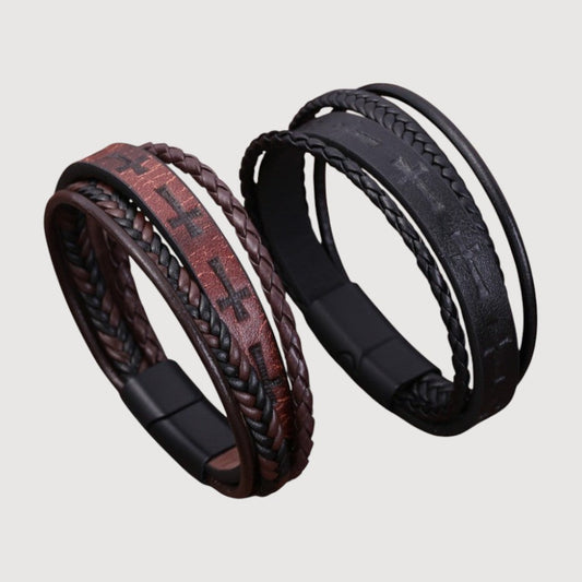 Pulseira Retro de Couro